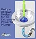 Luigi’s großer Pömpel für Abfluss & WC - Pümpel Saugglocke zur Rohrreinigung - Abflussreiniger Pumpe Plunger - Abflusspumpe für Toilette Dusche Waschbecken - Toiletten Pömpel