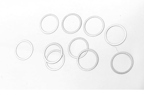 Hot Racing Cuñas de acero W8X 0.315x0.354x0.004 in (10)