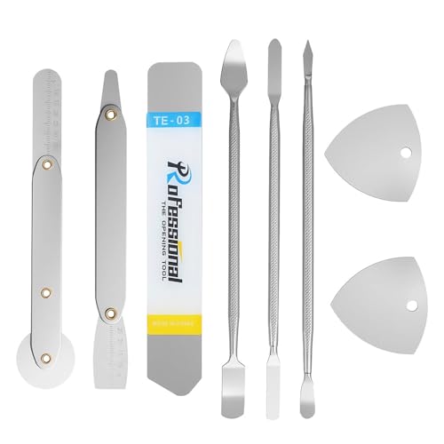 Vaniika Kit d'outils de Levier et d'ouverture, 8PCS Kit d'outils de réparation pour iPhone, iPad, Ordinateur, MacBook et Tablette