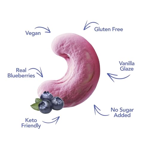 Image of Earthside Farms Blueberry Vanilla Cashews Snack Packs, 16 Count, 1oz Single Serve, No Added Sugar, Keto, Vegan, Gluten Free. Candied Nuts Candied Cashews