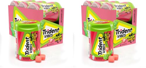 Image of Trident Vibes SOUR PATCH KIDS Watermelon Sugar Free Gum, 40 Count (Pack of 8)