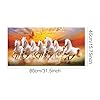 RNXRZANK Horse Wall Poster Painting Horses Modern Art on Canvas Suitable for Living Room Bedroom Rustic Gift New Year, Multi, style A 80X40CM #1