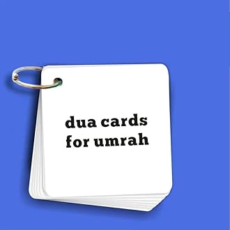 Umrah Duas & Prayers - 22 Laminated Dua Cards in English & Arabic, Perfect for Pilgrims. Umrah Guide Book. Umrah Dua Book.Umrah Dua Cards.Ideal Gift & Souvenir.