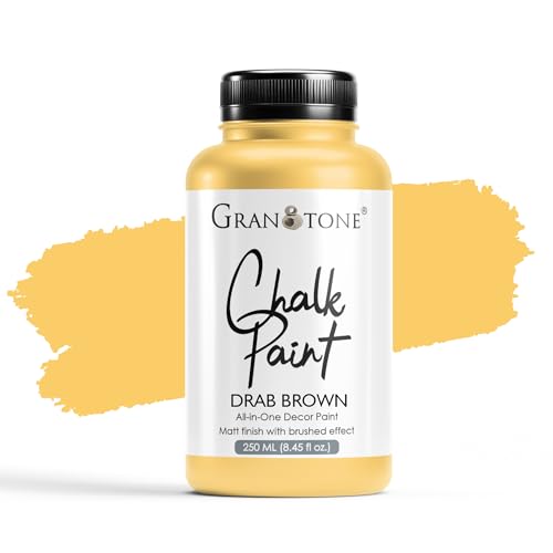 Image of GRANOTONE Chalk Paint Drab Brown 250 ml Matte Finish