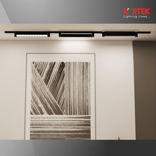 Image of Nortek Bella+ 12W Track Light | LED Spot Light for Ceiling, Focus Lights for Wall & False Ceiling | Adjustable Track Lights for Home, Showroom | Modern Spotlight Design - Cool White, 1