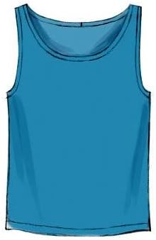 Miniatura 6 de McCall Pattern Company m6973tanque de los hombres Tops, camisetas y pantalones cortos, el tamaño XM "sml-med-lrg