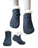 DESIGN TRIPLE-DENTS : Les chaussettes sont conçues avec trois dents, qui ne sont pas faciles à enlever et s'adaptent bien à vos pieds, vous gardant au chaud toute la journée, parfaites pour les vêtements d'intérieur en hiver.