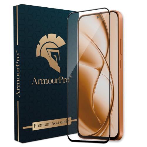 Image of ArmourPro Tempered Glass for Poco M8 Power - 9H Screen Protector with Black Border, Anti Scratch, Edge-to-Edge Coverage, HD Clarity, Smooth Touch, Case Friendly | Black