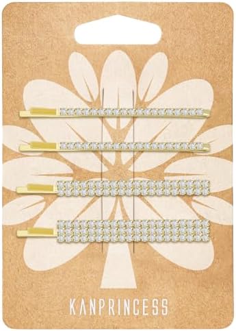 New-Elegant Rhinestone Hair Jewelry-Bobby Pins-Qty 6 (STU01BBW