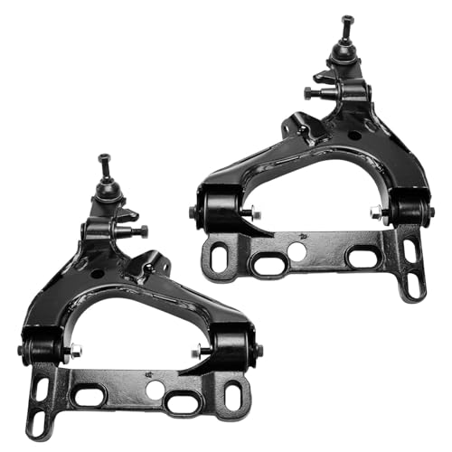 Image of Detroit Axle - 10pc Front End Suspension Kit for Chevy Trailblazer EXT GMC Envoy XL XUV Buick Rainier Isuzu Ascender Olds Bravada, Lower Control Arms Upper Ball Joints Tie Rods Sway Bars Replacement