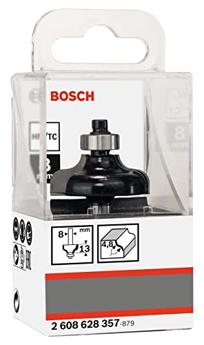 Image of BOSCH PRO Ogee Fillet Router Bit | R4.8xO31.8xL12.4xS8mm | Crafted for Decorative Edge Work | Smooth, Ornate Profiles with Classic Fillet Detail | Durable Carbide Blade | Kickback-Reducing Design