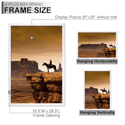 A PLUS MAX 20x30 Picture Frame White Light Weight Wall Mount by A PLUS MAX - Image 4