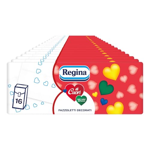 Regina di Cuori, 16 Confezioni da 10 Pacchetti da 9 Fazzoletti