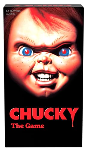 Goliath – Chucky – Horror Board Game for Ages 14+ – 1 to 5 Players – 15 Min – Cooperative Game for Family or Friends – Attack Chucky or Fail – Includes Electronic Chucky – English Edition