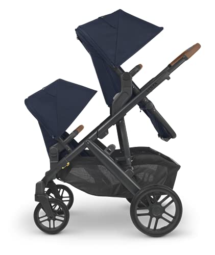 Vista V2 Stroller- Noa (Navy/Carbon/Saddle Leather) + Upper Adapters + Rumbleseat V2- Noa (Navy/Carbon/Saddle Leather) #TOP4