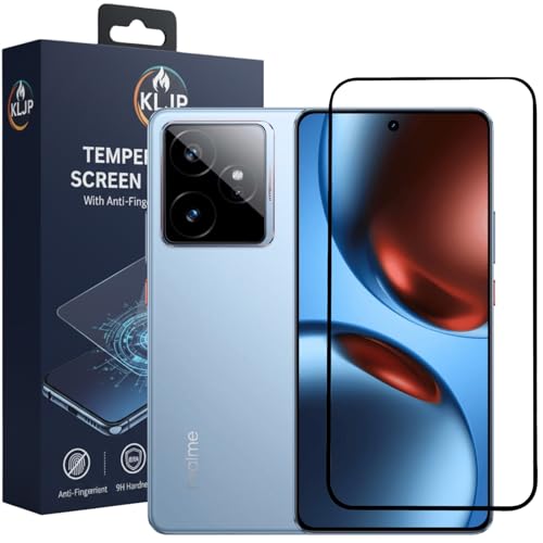 Image of Military-Grade Gorilla Tempered Glass For Realme GT 7 / GT 7T / GT 7 Dream Edition 5G With Installation Kit | Edge to Edge Coverage | Black