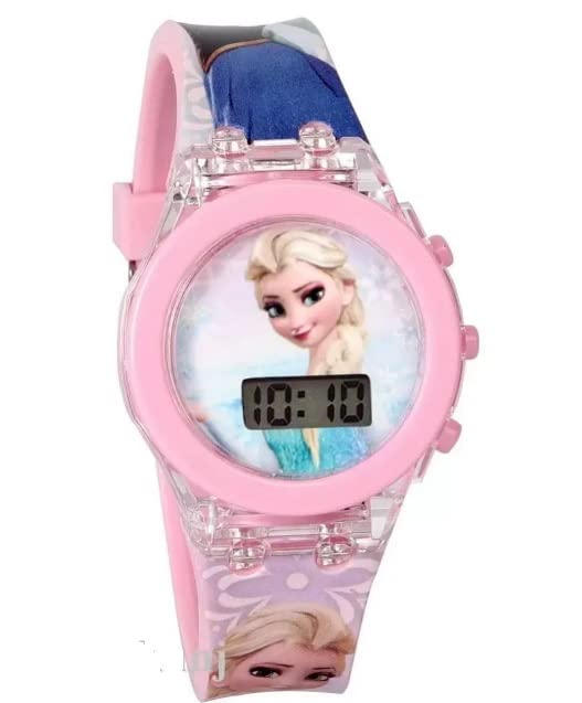 Vouge Kids Led Light Digital Frozen Watch for Girls Kids - Pink (B0B1VY8S97) Amazon Price History, Amazon Price Tracker