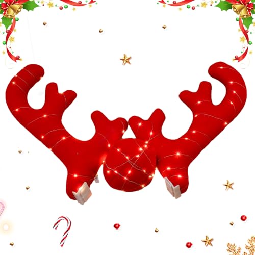 Corne de cerf de noël pour fenêtre de voiture pour amuser les enfants