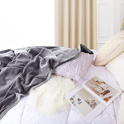 Kuscheldecke , Billpow 150 × 200cm Hochwertige Wohndecke Flauschig Sofa Decke Super Weiche Fleecedecke mit Antistatischem Draht und exquisiter Einfassung - Grau - Image 6
