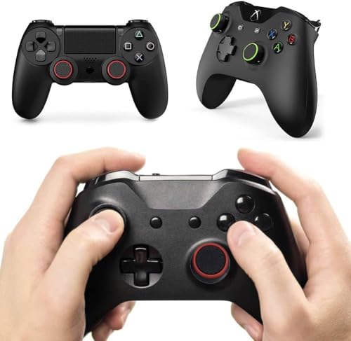 Comioke 22 szt. Akcesoria do kontrolera osłony ochronnej, nasadki joysticka uchwyty kciuka: Nakładki na kciuk do Xbox One Series X/S, PS4, akcesoria