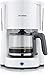 SEVERIN Cafetière Filtre "Type", 1 000W, 1,4L, Jusqu'à 10 tasses, Porte-filtre amovible avec système anti-goutte, Blanc, KA 4816