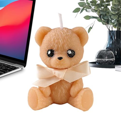 Vela de oso - Decoración del hogar linda Perfumes naturales estéticos - Regalo de en forma de oso | para salón Biblioteca Hogar Oficina