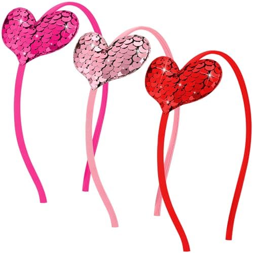 8 Pcs Child's Aliceband Sequins Headbands For Girls Party