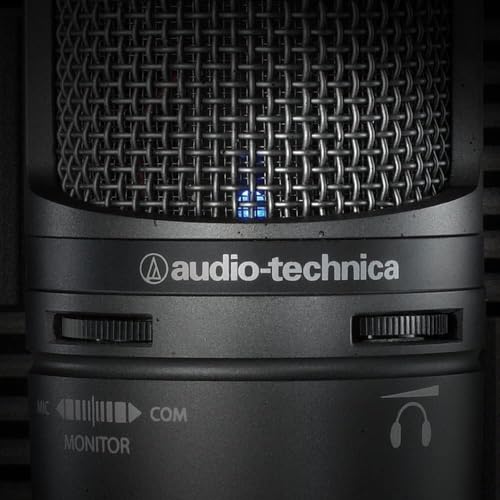 Microphone cardioïde Audio-Technica AT2020USB+ à électret gris foncé avec connectique USB PC Mac - 3