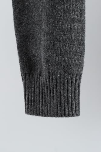 Image of JENNIE LIU Women's 100% Pure Cashmere Crew Neck Sweater, Tight Knit Cozy Soft Hand Washable Long Sleeve Pullover