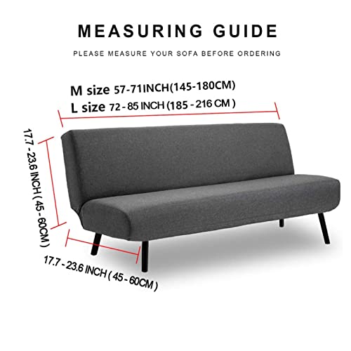 Housse de canapé élastique pour canapé-lit sans accoudoirs extensible et imperméable - 3