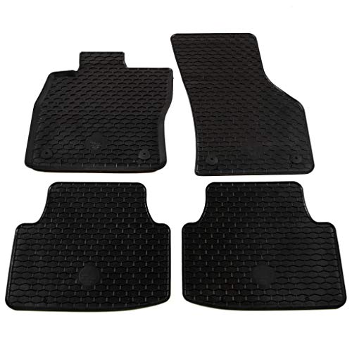 Alfombrillas Skoda Octavia III con base antideslizante y goma a medida de alta densidad
