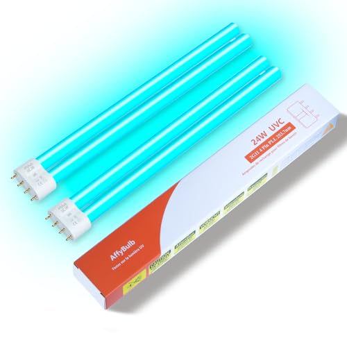 AffyBulb 24W 2G11 PLL Lampe UVC de Remplacement pour Ballast Électronique – Compatible avec Clarificateur d'eau de Bassin, Filtre UVC pour Aquarium –...