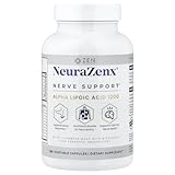 Zen Nutrients NeuraZenX Nerve Support & Peripheral Neuropathy Support Supplement with 1200mg Alpha Lipoic Acid (ALA), Benfotiamine, L-Carnitine, and Turmeric