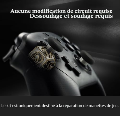 Kit de remplacement TMR manette PS5 GuliKit module avec soudure nécessaire - 4