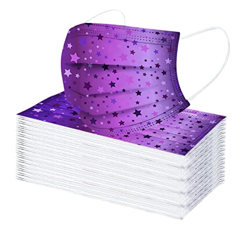 50 Stück 𝙈𝙚𝙙𝙞𝙯𝙞𝙣𝙞𝙨𝙘𝙝𝙚𝙧 𝙊𝙥 Erwachsene 3-Lagig Mund-Nasen Bedeckung Einweg Atmungsaktiv Christmas Koptuch Mit Motiv Cartoon Niedlich Staubdicht Winddicht Schals Cover