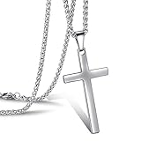 ❤Art❤:Kreuz Halskette Für Männer Und Frauen,Jesus Schützen Sie,Ihre Familie Und Ihren Freund.