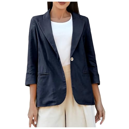 Blazer femme manches 3/4 léger pour en finir avec les vestes de bureau trop chaudes