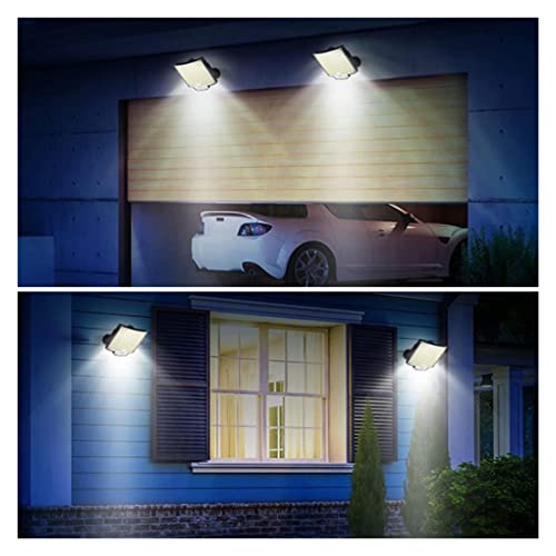 Luz de seguridad solar para exteriores de 3 modos con sensor movimiento y panel split 4