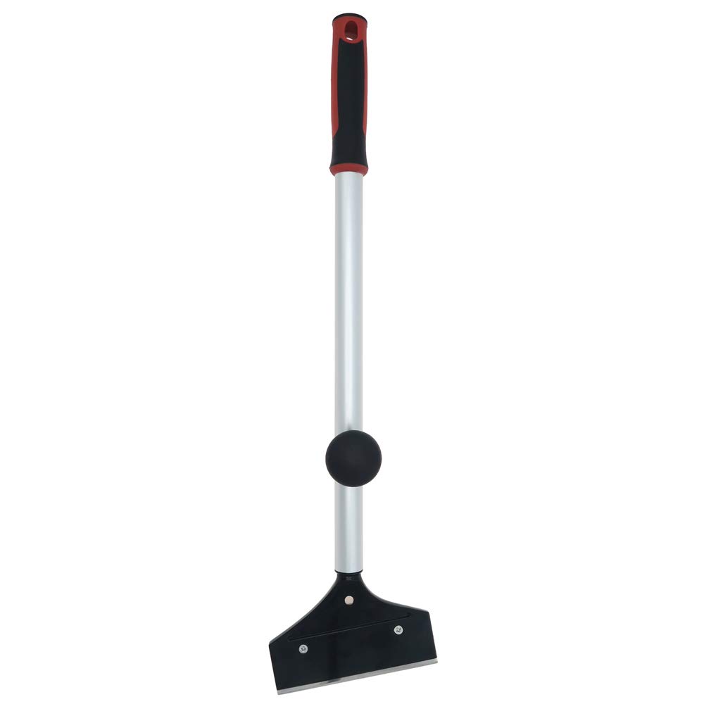 Chef-Master Handle Deluxe Griddle Scraper by Chef Master – Large, Aluminum, Black, Model 90220