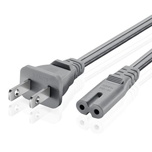 TNP Universal 2 Prong Power Cord (1 Feet) - NEMA 1-15P to IEC320