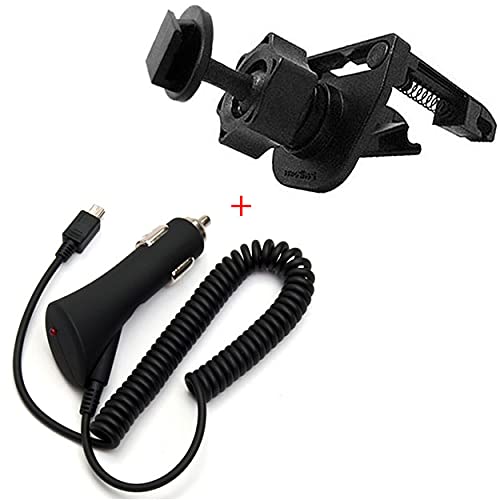Accessorybasics Dual Spring Lock Air Vent Mount W/Car Charger For Magellan Roadmate Gps Model 1445 1470 1475 4700 2035 2036 2045 2055 2120 2136 2145 3030 3045 3055 3120 5045 5120 5175 5390 5430 5465 #TOP12