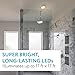Brilliant Evolution Wireless Motion Sensor LED Light, Battery-Operated, Flush-Mount Ceiling Lights, Outdoor&Indoor Bedroom, Kitchen, Farmhouse Ceiling Light Fixtures, Night Modern Light Fixture