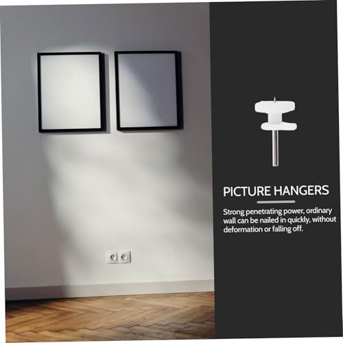 Image of Hanging Nails 50pcs Photo Frame Hanger Nails Wall Hooks Home Hardware Picture Hooks for Wall Decor