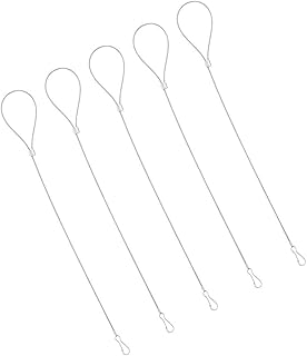 Adjustable Gate Pull Cord 5pcs Gate Latch Cable Pulls Stainless Gate Latch String Fence Gate Pull Lock Latch Gate Opener for Fences Garden Backyard Metal Latch Cable Pull