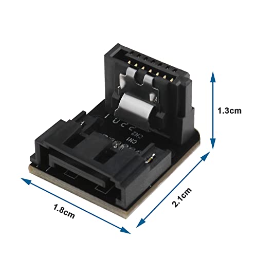 SG Store 2Pcs SATA 7Pin Reverse Converter Right Angle Sata 7 Pin Converters 90 Degree Angled Male-to-Female Adapter Electrical Accessories 6 Gbit/s - Image 4