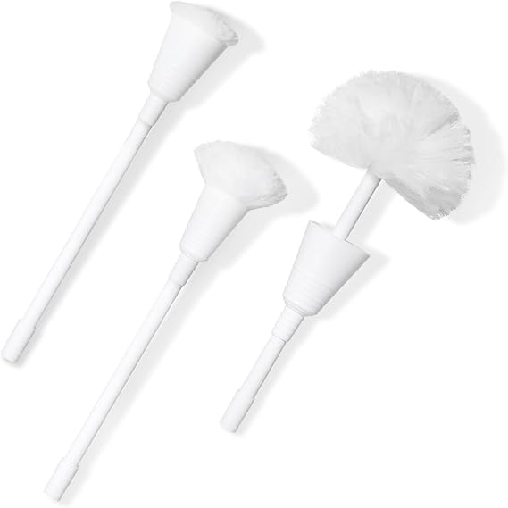 Don Aslett's Johnny Mop Set of 3 Toilet Brushes 14