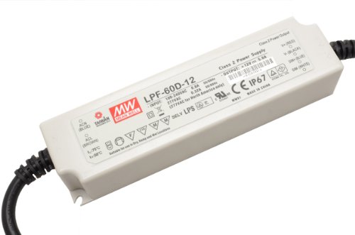 Image of Class 2 Switching LED Driver Power Supply IP67 Encapsulated 3 in 1 Dimming, 12VDC 5A 60W