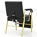 Artist hand Shampoo Chair, Barber Salon Reclining Shampoo Chair, Hair Stylist, Leg Support, Salon Spa Beauty Equipment (Gold)