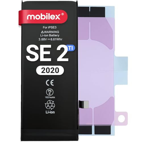 MOBILEX® Batería para iPhone SE 2 (2020) | 1821mAh   OEM | Interna Repuesto con Adhesivo | Chip TI | Capacidad Original