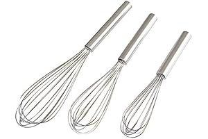 Versatile Stainless Steel Commercial Whisk Set: Enhance Your Kitchen Whipping